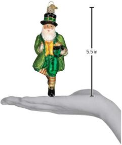 img 1 attached to 🎅 Irish Santa Glass Blown Ornaments for Christmas Tree - Old World Christmas Assortment