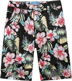 img 4 attached to 🌺 Floral Cotton Casual Hawaiian Boys' Clothing by SSLR