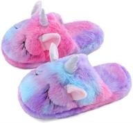 slippers fluffy rainbow memory 2 5 3 5 logo