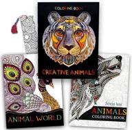 premium animal coloring books for adults - set of 3 adult coloring books (animals collection) logo