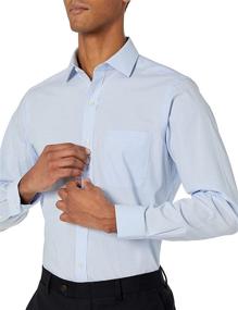 img 2 attached to 👔 Effortless Elegance: Non-Iron BUTTONED Tailored Stretch Poplin Shirts for Men