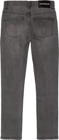 img 1 attached to Calvin Klein Stretch FA21Skinny Asphalt Boys' Clothing at Jeans
