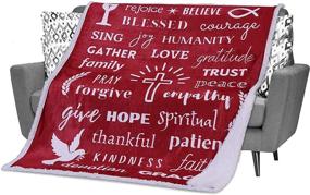 img 4 attached to Christian Blanket Spiritual Gifts Women