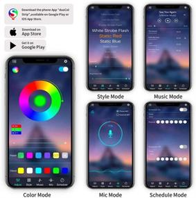img 1 attached to 🔷 Smart RGB LED Strip Light Controller - Bluetooth Dual Output Music Sync Box with Remote & APP Control for Android and iOS, Dimmerable LED Controller by Walwee