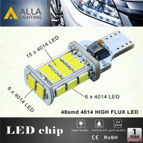 img 1 attached to 🔦 Alla Lighting T10/T15 912 921 W16W LED Reverse Light Bulb: Error-Free, 6000K White Back-Up/Trunk/3rd Brake Lights Lamp Upgrade – CAN-BUS Compatible