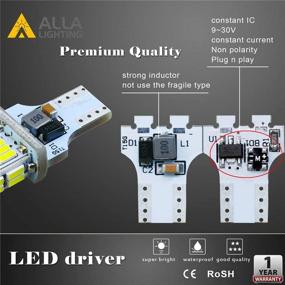 img 2 attached to 🔦 Alla Lighting T10/T15 912 921 W16W LED Reverse Light Bulb: Error-Free, 6000K White Back-Up/Trunk/3rd Brake Lights Lamp Upgrade – CAN-BUS Compatible