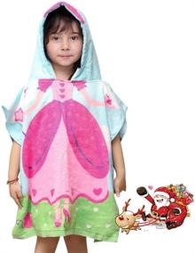 img 4 attached to Hooded Princess Toddlers Cotton Absorbent