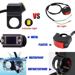 img 1 attached to Waterproof Solid AL Alloy IP68 Toggle Switch For Motorcycle Handlebar Motorcycle & Powersports