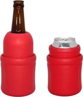 🥶 versatile beverage cooler - keep all can and bottle sizes cold for hours with the monster cooler (red) логотип