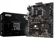 💻 материнская плата msi pro series z370-a pro: intel 8-го поколения, сокет lga 1151, m.2, d-sub, dvi, dp, usb 3.0, gigabit lan, cfx, atx логотип