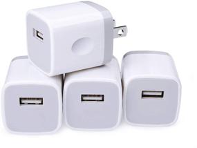 img 4 attached to iPhone Charging Cube Set - Charger Block, Power Bricks - NonoUV 4-Pack Single Port USB Wall Charger Adapter Charger Box for iPhone SE 11 Pro Max XR XS X 8 7 6 6s Plus, Samsung, Android, Kindle