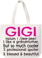 gigi definition canvas tote grandma logo