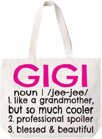 img 4 attached to Gigi Definition Canvas Tote Grandma