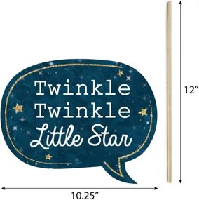 img 1 attached to Captivating Twinkle Twinkle Little Star Party Props - 20 Count Kit for Baby Showers or Birthdays