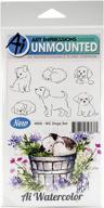 🐶 art impressions watercolor cling rubber stamps for dog lovers! logo