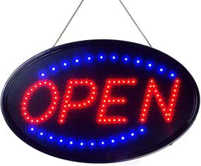 img 4 attached to Vibrant Large LED Neon Open Sign for Your Business