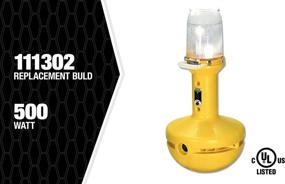 img 1 attached to 💡 Wobble Light WL500H Replacement Bulb: 500W Double Envelope Tungsten Halogen Power for Efficient Work Lighting