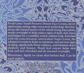 img 1 attached to 🌸 Revitalize and Rejuvenate with Fresh Lotus Youth Preserve Dream Face Cream Super Lotus Night Recovery 1.6 oz / 50 ml