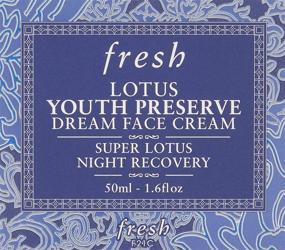 img 2 attached to 🌸 Revitalize and Rejuvenate with Fresh Lotus Youth Preserve Dream Face Cream Super Lotus Night Recovery 1.6 oz / 50 ml