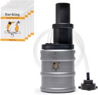 quick-connect kegerator beer line cleaning kit by bar-king - simplifying line cleaning with no-rinse powder - ideal for standard kegs logo