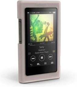 img 3 attached to 📱 Чехол для Sony NW-A55 A35 - мягкий силиконовый защитный чехол (белый)