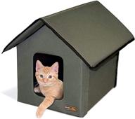 🏠 k&amp;h outdoor heated kitty house cat shelter 19 x 22 x 17 inches - heated/unheated option logo