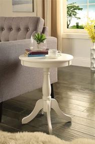 img 2 attached to 💡 ACME Furniture 82804 Alger Side Table: Modern White Design in One Size