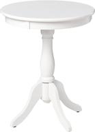 💡 acme furniture 82804 alger side table: modern white design in one size logo