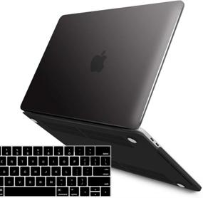 img 4 attached to 🖥️ IBENZER MacBook Pro 15 Case 2019 2018 2017 2016 A1990 A1707, Hard Shell Plastic Case with Keyboard Cover for Apple Mac Pro 15 Touch Bar, Black, T15BK+1B