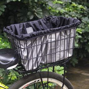 img 3 attached to Hoobbii Rear Bike Basket: Waterproof, Adjustable, and Rainproof - Ideal for Most Rear Bike Racks