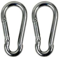 🔒 secure and durable pack of steel snap spring hooks: ensuring ultimate versatility and reliability logo