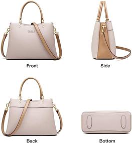 img 1 attached to FOXER Women's Leather Handbag: Crossbody Shoulder Bag with Matching Wallet