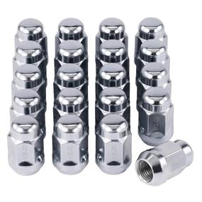 img 4 attached to 🔩 High-Quality 1/2"-20 Lug Nuts with Cone Seat - Chrome Plated Set of 20 for Ford Mustang, Explorer, F-150, Dodge Ram, Jeep Wrangler & More!