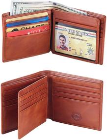 img 3 attached to Stealth Mode Leather Bifold Blocking Men's Accessories for Wallets, Card Cases & Money Organizers