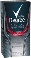 💪 degree men clinical sport strength deodorant: 4-pack 1.7 oz for effective sweat control logo