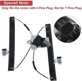 img 3 attached to Premium Electric Power Window Regulator with Motor Replacement for Chevrolet Cruze Limited Chevy Cruze 2012-2016(2 Pins) - Front Passenger Side