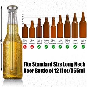 img 2 attached to Premium Beer Chiller Sticks for Bottles in Wooden Gift Box - Perfect Beer Gifts for Men - Includes 2 Chilling Sticks and 1 Bottle Opener - Eco Friendly and Ideal for Christmas and Birthdays - by Woondulla