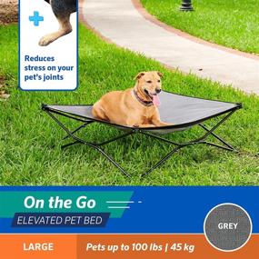 img 3 attached to Coolaroo Portable Elevated 🐾 Pet Bed: The On-The-Go Solution