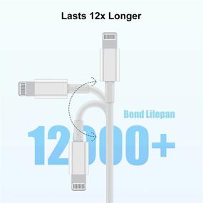 img 1 attached to 🔌 Сетевой адаптер Apple MFi Certified мощностью 20 Вт с кабелем USB C - Lightning длиной 6 футов - Быстрый зарядный адаптер для iPhone 12/12 Mini/12 Pro/12 Pro Max/11, iPad Pro, Samsung - Оригинальный адаптер питания USB-C