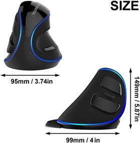 img 2 attached to 🖱️ J-Tech Digital V628: Ergonomic Vertical USB Mouse with Adjustable Sensitivity, Scroll Endurance, Removable Palm Rest & Thumb Buttons