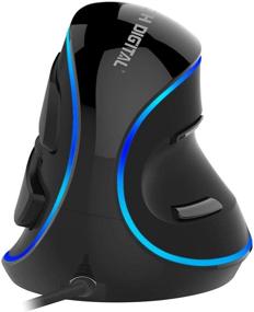 img 4 attached to 🖱️ J-Tech Digital V628: Ergonomic Vertical USB Mouse with Adjustable Sensitivity, Scroll Endurance, Removable Palm Rest & Thumb Buttons