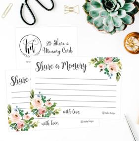 img 2 attached to 🌸 Floral Funeral/Birthday Memory Card Keepsake - SEO-friendly Condolence Sympathy Memorial Acknowledgment, Remembrance Appreciation Celebration of Life Service Supplies Guest Book Alternative Advice Game