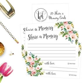 img 1 attached to 🌸 Floral Funeral/Birthday Memory Card Keepsake - SEO-friendly Condolence Sympathy Memorial Acknowledgment, Remembrance Appreciation Celebration of Life Service Supplies Guest Book Alternative Advice Game