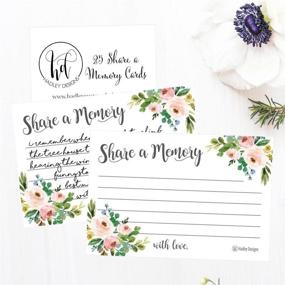 img 3 attached to 🌸 Floral Funeral/Birthday Memory Card Keepsake - SEO-friendly Condolence Sympathy Memorial Acknowledgment, Remembrance Appreciation Celebration of Life Service Supplies Guest Book Alternative Advice Game