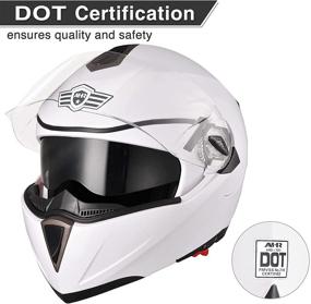AHR Full Face Dual Sport Motorcycle Helmet Dirt Bike Off Road ATV Motocross  Lightweight Helmet DOT Approved