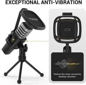 img 1 attached to 🎙️ TONOR TC30 USB Microphone for Gaming, Streaming, Podcasting, YouTube, Voice Over – Condenser PC Mic with Tripod Stand, Pop Filter, Shock Mount – Compatible with Laptop, Desktop, Skype, Twitch