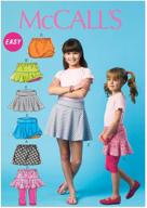👧 mccall pattern company m6918 children's/girls skorts - size chj: stylish and versatile bottoms for trendy kids logo