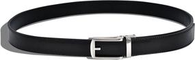 img 1 attached to 👔 Premium Genuine Leather Ratchet Belt for Men: A Classy Accessory