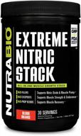 💪 nutrabio extreme nitric stack: advanced nitric oxide and cell volumizing formula (blood orange) - boost performance and muscle growth! logo