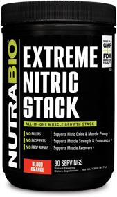 img 3 attached to 💪 NutraBio Extreme Nitric Stack: Advanced Nitric Oxide and Cell Volumizing Formula (Blood Orange) - Boost Performance and Muscle Growth!